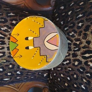 Vintage Hand painted drum